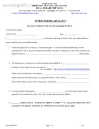 Blank Nevada 530 PDF Template
