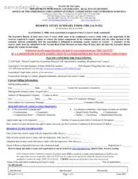Blank Nevada 609 PDF Template
