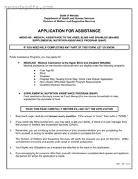 Blank Nevada Division Welfare PDF Template