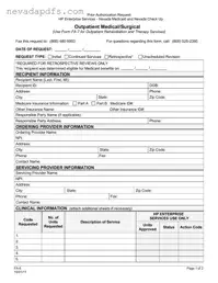 Blank Nevada Fa 6 PDF Template
