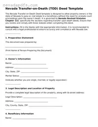 Attorney-Verified Transfer-on-Death Deed Template for the State of Nevada